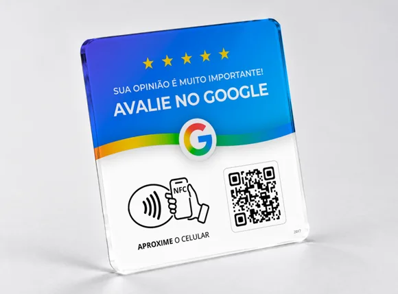 Google azul — Placas acrílicas